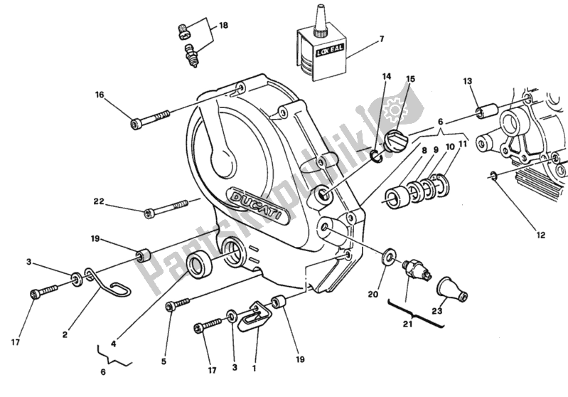 Toutes les pièces pour le Couvercle D'embrayage Dmm 001275> du Ducati Supersport 750 SS 1997